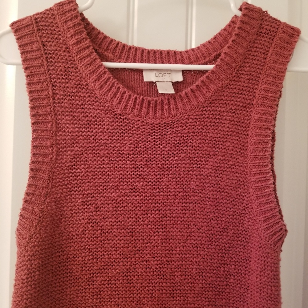 LOFT sleeveless Long sweater size S